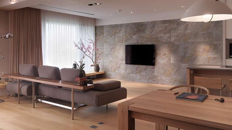 planeo EVOLITH Slate&Stone - Rivestimento in pietra naturale Oxide Wood 1220 x 610 mm