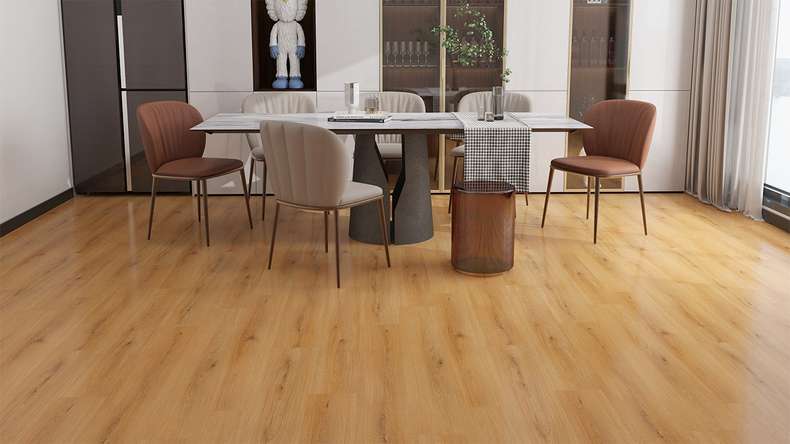 planeo Vinile rigido a incastro - Amber Oak | Isolamento acustico integrato (KR-SOP-4)