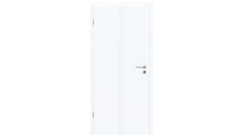 porta interna di design planeo PUREA Vivo 7 laccato bianco 9003 design edge | laccato - 1985 x 610|735|860|985 mm
