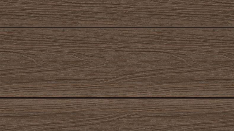 planeo UNIDeck - Doghe per terrazza rivestite in WPC CoEx, Ipe marrone, 3 m - strutturate/liscie spazzolate