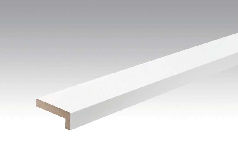 Battiscopa MEISTER Listelli di copertura angolari Uni bianco lucido DF 324 - 2380 x 60 x 22 mm (200028-2380-00324)