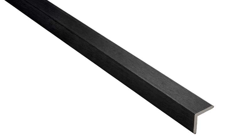 planeo WPC coex angolare per facciata nero - 2900 x 45 x 45 mm