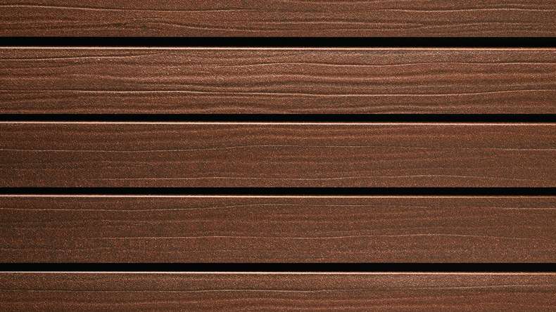 planeo Fassado - Rivestimento di facciata a strisce di WPC a rombi Prime maroon