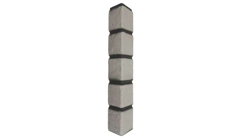 Angolo ottico Zierer clinker - 50 x 50 x 345 mm bianco in vetroresina