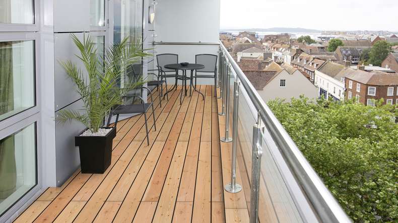Decking in legno TerraWood - abete Douglas canadese - liscio su entrambi i lati