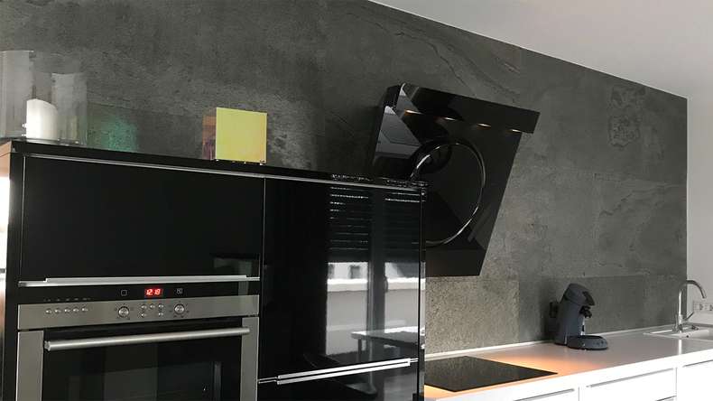 planeo EVOLITH Slate&Stone - Rivestimento in pietra naturale Urban Grey 1220 x 610 mm