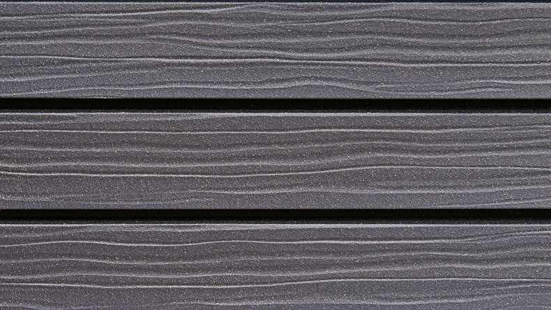 planeo Fassado - WPC rivestimento facciata a fasce romboidali Prime grigio basalto Piccolo 6 m