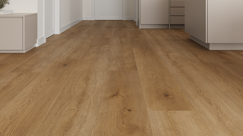 planeo Vinile rigido Klick - ObjektPRO Rovere Royale 1,83m di lunghezza tavola XL | isolamento acustico integrato (SP183-43)