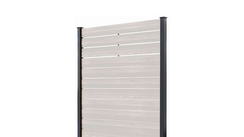 planeo Vario - recinzione a innesto WPC coEX Quadrato Beige 177 x 180 cm