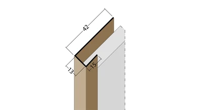 planeo Protect profilo terminale - AP 13mm montaggio 5000mm lunghezza nero