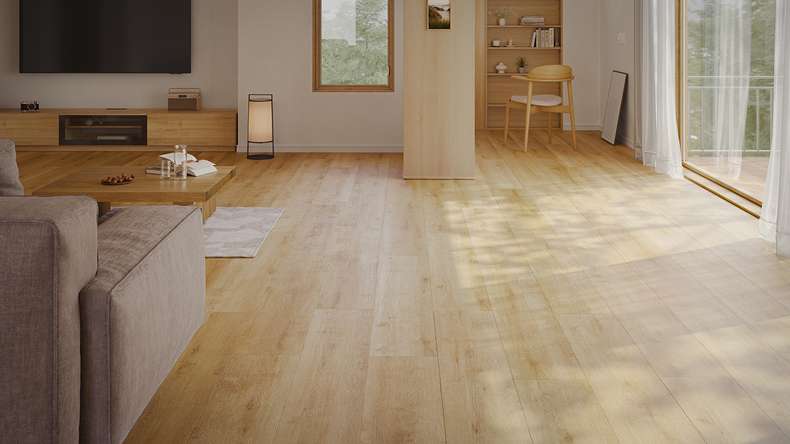 planeo Vinile rigido a incastro - HOMEtec Pro 50 IXPE Pure Canyon Oak | Isolamento acustico integrato (RP-G50-3)