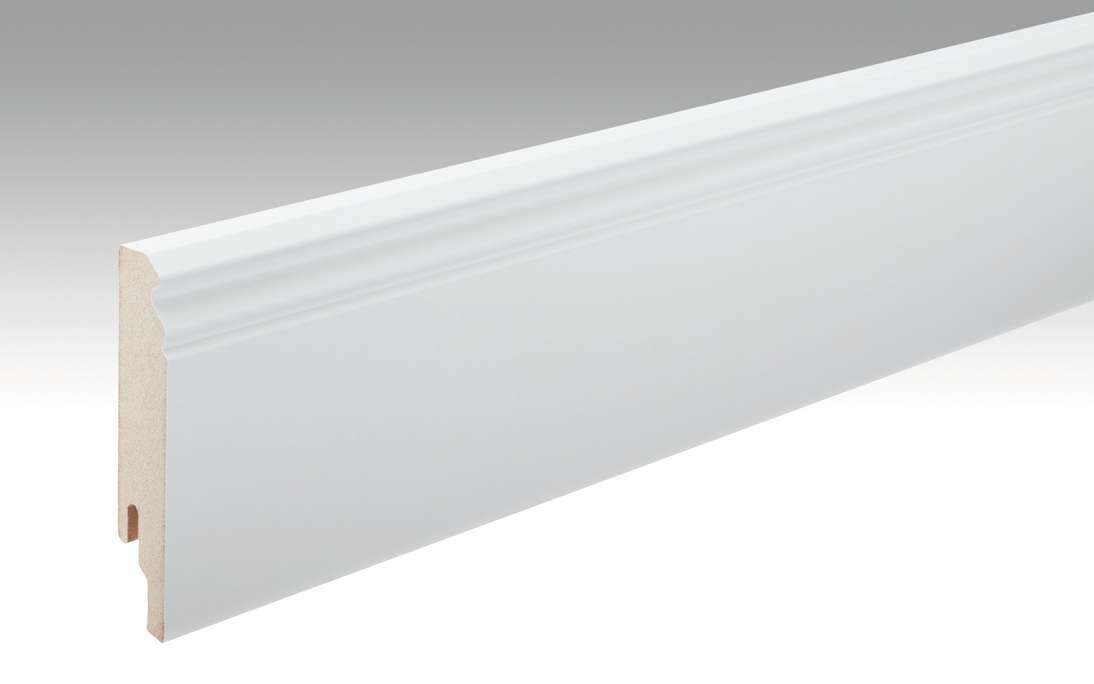 Battiscopa MEISTER Bianco verniciabile DF 2222 - 2380 x 100 x 18 mm (200002-2380-02222)