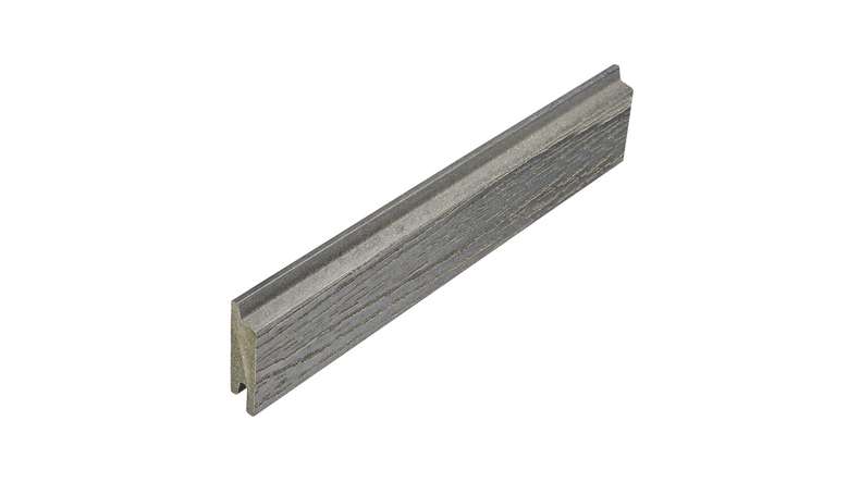 planeo Fassado - WPC rivestimento facciata a fasce romboidali grigio grafite piccolo 4 m