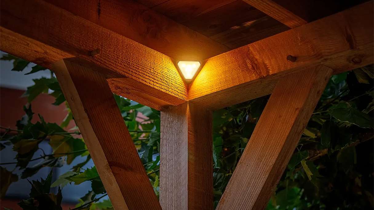 planeo illuminazione da giardino 12V - Applique LED Tiga Corner - 3,5W 100 lumen