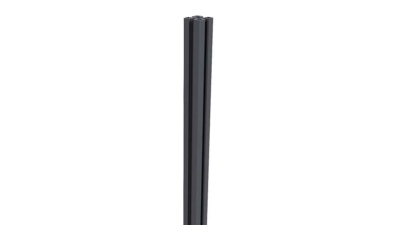 Pali in alluminio planeo da cementare - Antracite 8 x 8 x 240 cm, con cappuccio incluso