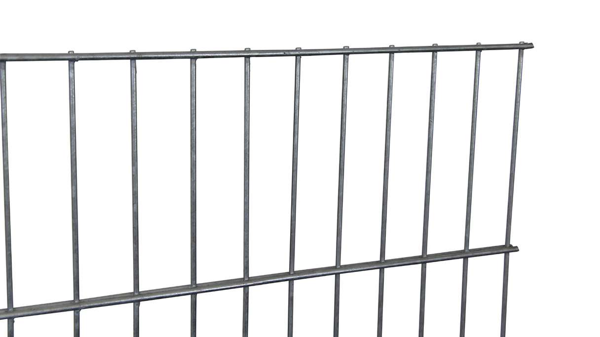Luce di recinzione a doppia rete 6/5/6 zincata a caldo Altezza - 630 x 2510 mm