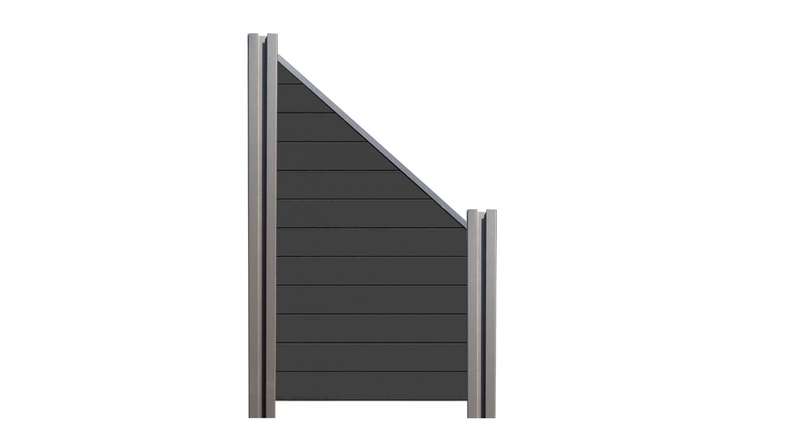 planeo Gardence Strong - Recinzione in BPC Smussata Grigio antracite