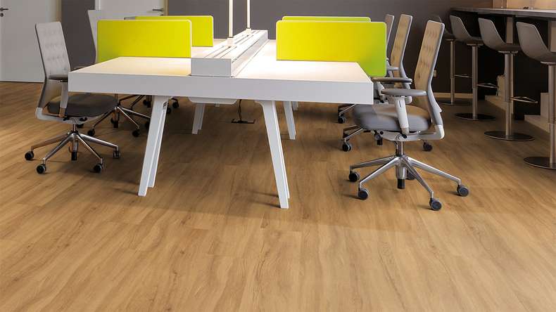 planeo Vinile rigido a incastro - FlexCore 55 Pure Oak | Isolamento acustico integrato (plfc-5122FS55)
