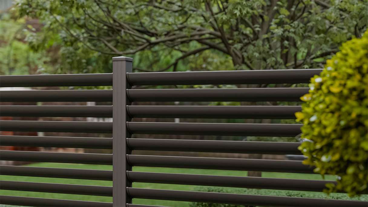 planeo Gardence Metallic Ellipse - Recinzione da giardino in alluminio quadrata Antracite | DB703