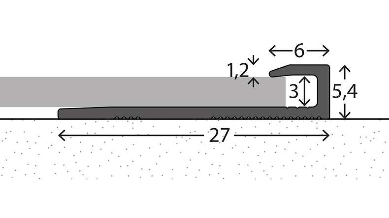 profilo terminale planeo 112 - 270 cm