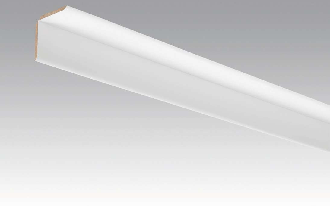 Battiscopa MEISTER battiscopa plissettati Uni bianco lucido DF 324 - 2380 x 70 x 3,5 mm (200033-2380-00324)