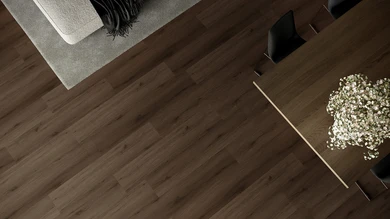 planeo Vinile rigido a incastro - HOMEtec Pro 50 IXPE Rovere marrone naturale | Isolamento acustico integrato (RP-G50-2)