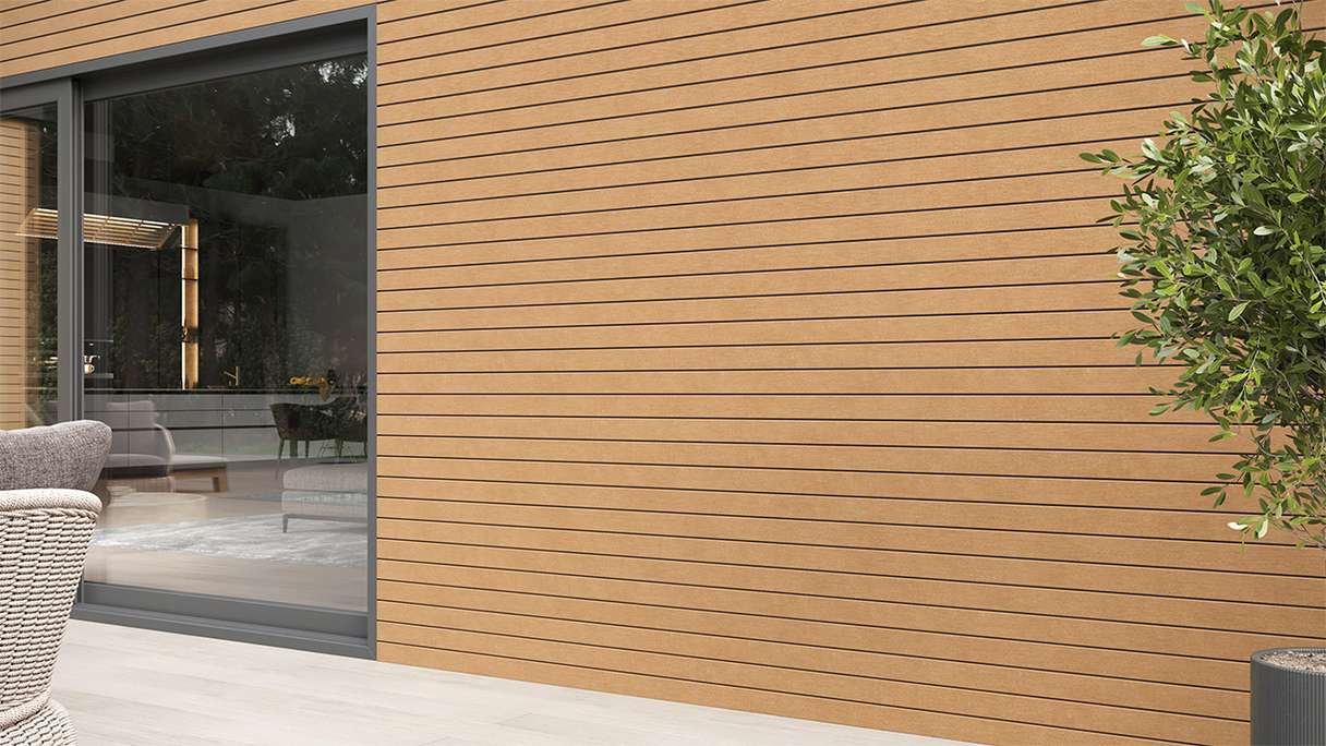 planeo Fassado - Rivestimento di facciata BPC sabbia 5m (PBF-C19)