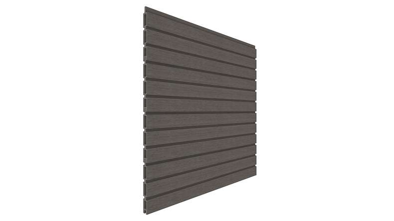 planeo LINEA - Recinzione a rombi in WPC CoEx grigio scuro 176 x 183