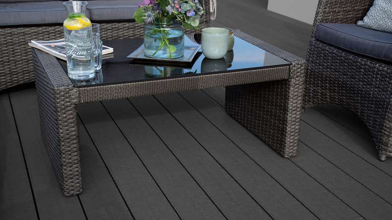 planeo TitanWood - Struttura in legno massiccio grigio scuro