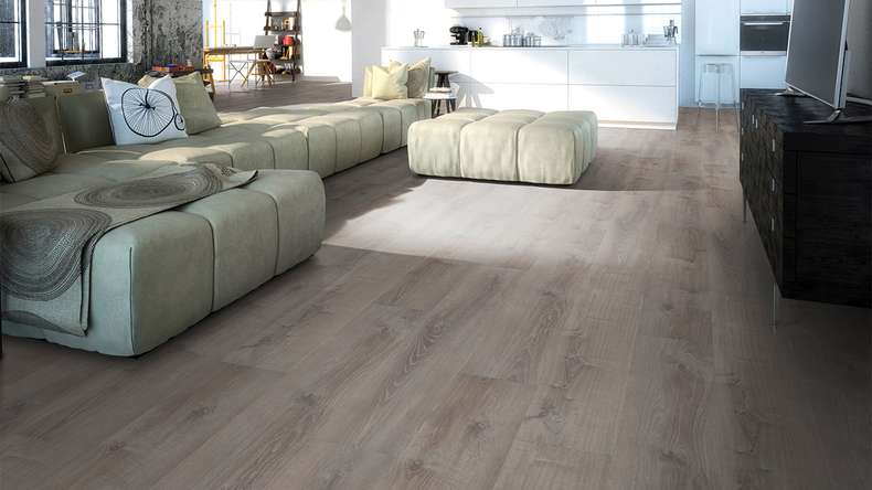 Skaben Klick Vinyl - ProfiKlick rovere fumé peltro | goffratura sincronizzata (SP-6200197)