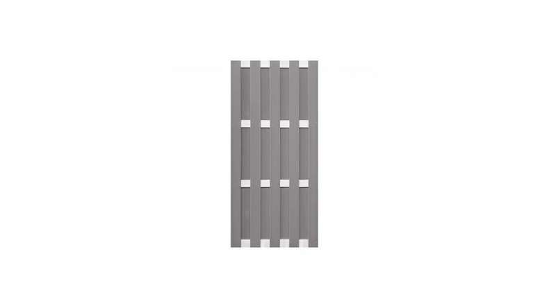 planeo Gardence Premade - Recinzione in BPC Verticale Grigio chiaro 84,3 x 180cm
