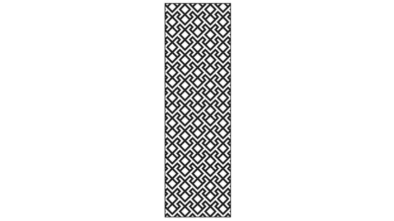 planeo Gardence - Elemento di design Astratto Antracite | DB703 60 x 180cm