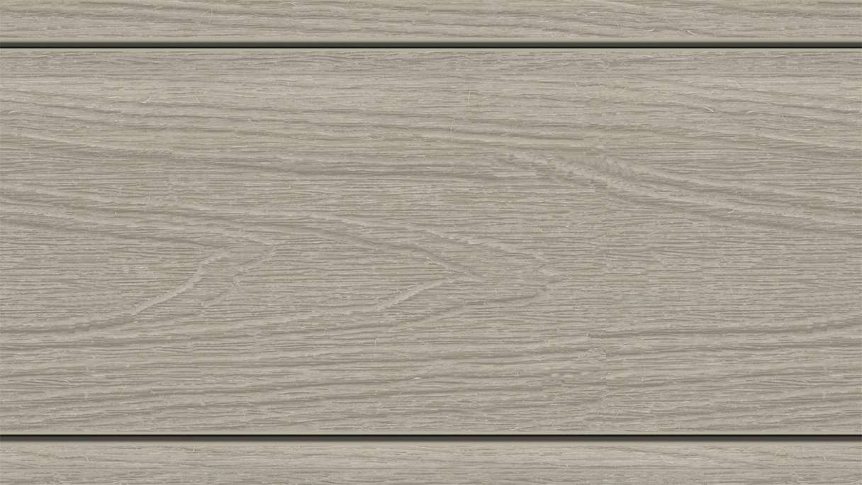 planeo MAXLine Nature - Pannello per decking XL rivestito in WPC CoEx a camera cava - grigio chiaro 3m strutturato/liscio spazzolato