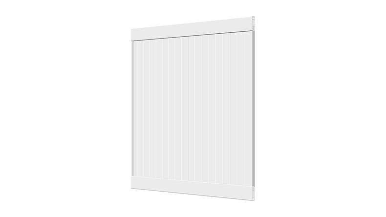 planeo Privara - recinzione a innesto in PVC bianco - resistente ai raggi UV | 177 x 178 cm