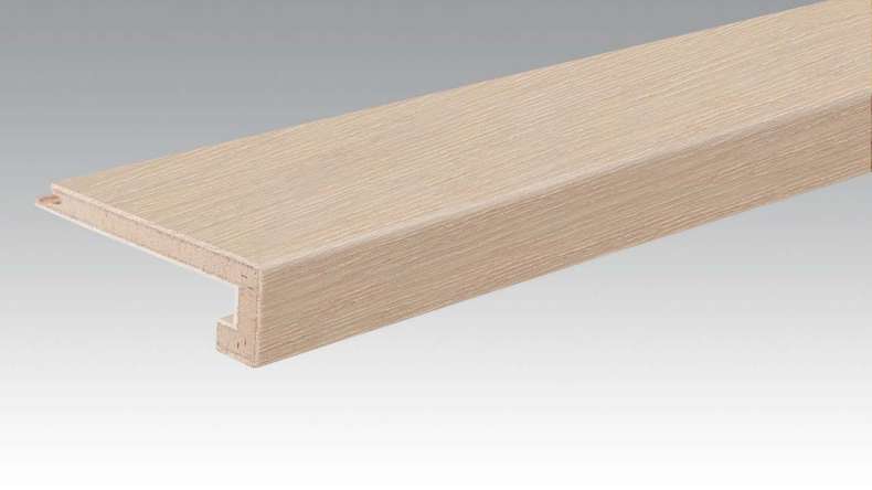 MEISTER paragrafetto per scale con profilo a U in rovere bianco crema vivido calcinato 9014 (800005-2150-09014)