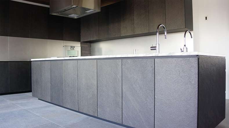 planeo EVOLITH Slate&Stone - Rivestimento in pietra naturale Stellar Void 1220 x 610 mm
