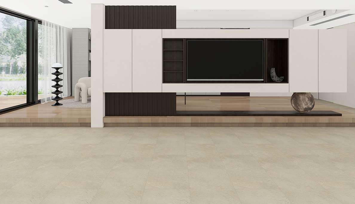 planeo Vinile rigido a incastro - SolutionX 2in1 Travertino Beige