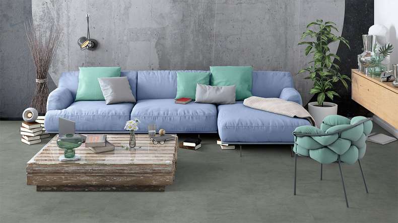 Gerflor Vinile ad incastro - Virtuo 30 Rigid Acoustic Tavla Green | isolamento acustico integrato (39101452)