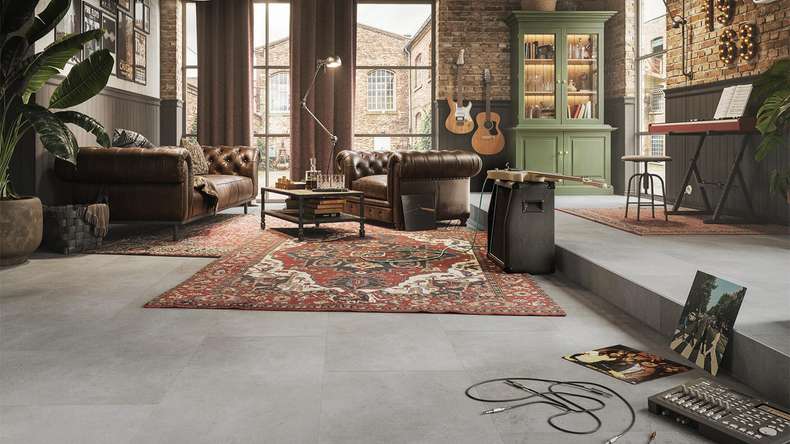 MEISTER design flooring dryback vinyl DB 155 - 20211 Struttura dei pori in pietra dura moderna (400058-0914457-20211)