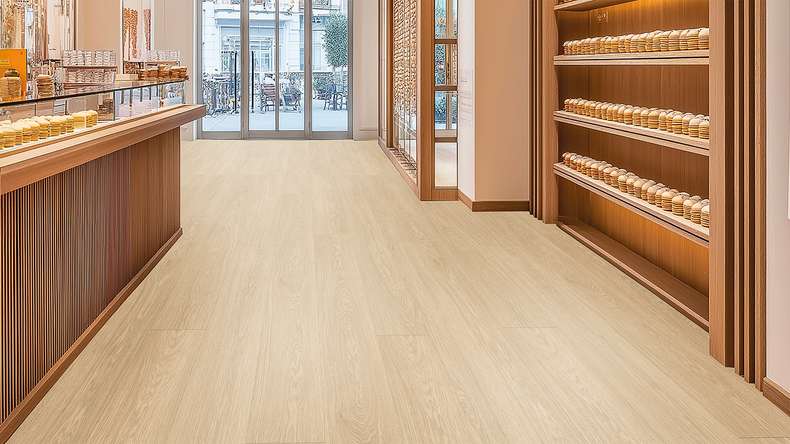 Vinile adesivo Gerflor - Creation 40 Lounge Oak Beige | Goffratura sincronizzata