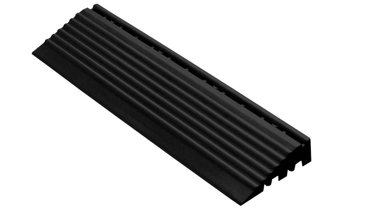 Pannello laterale planeo per piastrelle a incastro 30 x 30 cm - nero con perno