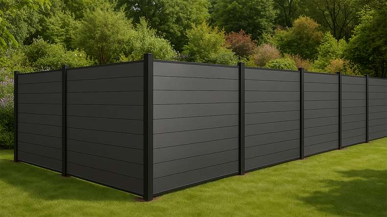 planeo Classic - recinzione a innesto BPC grigio