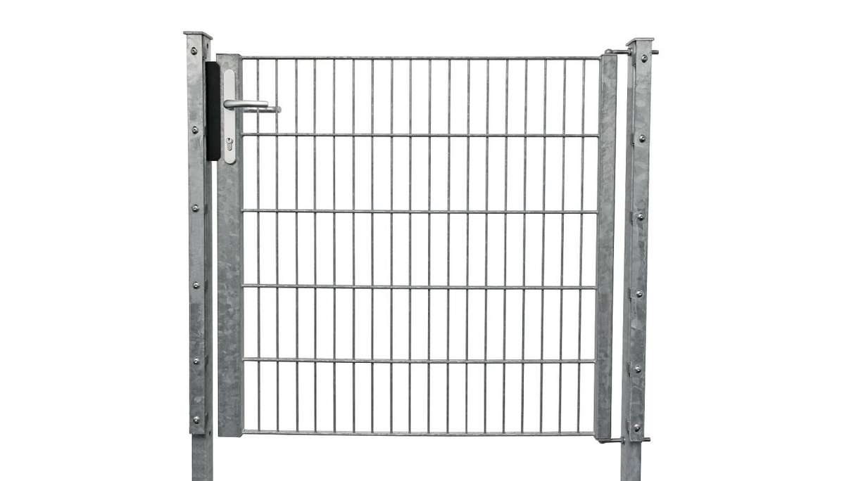 Luce universale per porte a 1 pannello zincata a caldo A 2000 x L 1090 mm inclusi i pali della porta
