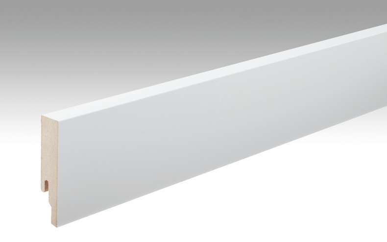 Battiscopa MEISTER Bianco verniciabile DF 2222 - 2380 x 80 x 18 mm (200016-2380-02222)
