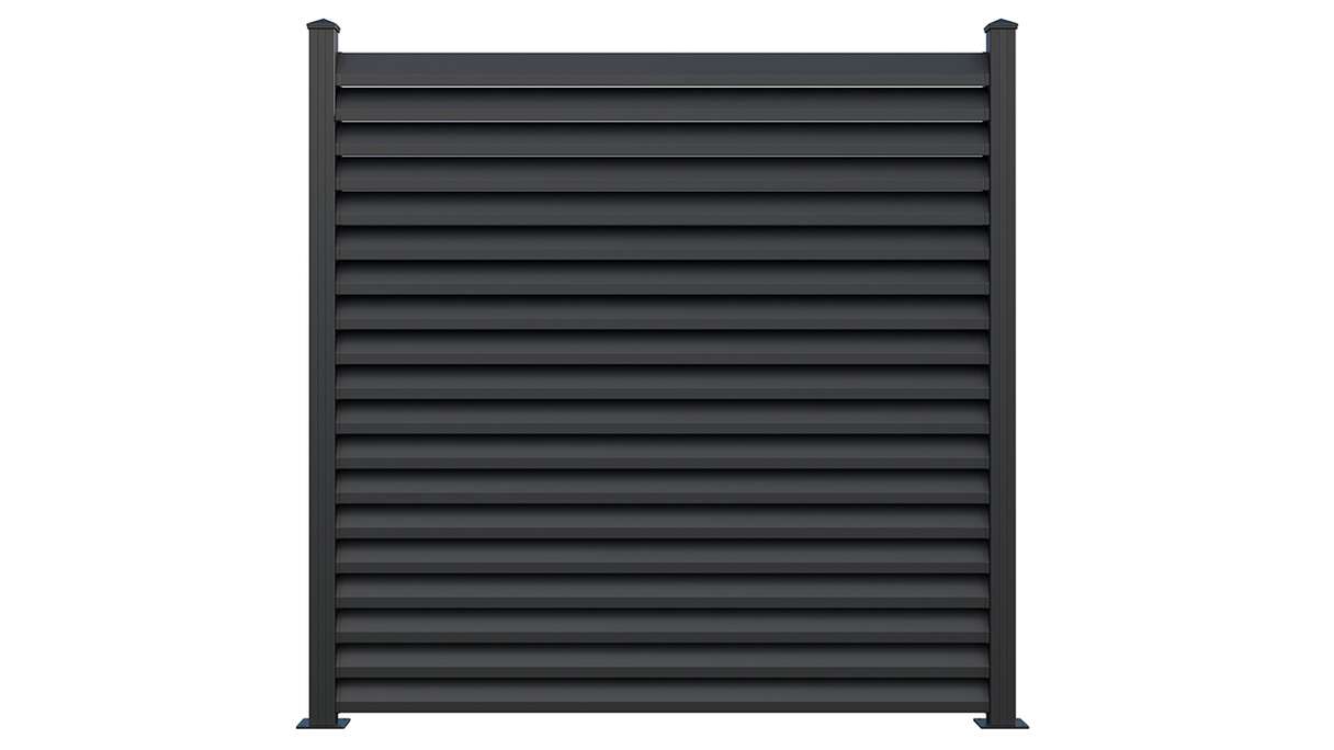 planeo Gardence Metallic Rhombus - Recinzione da giardino in alluminio quadrata antracite | DB703