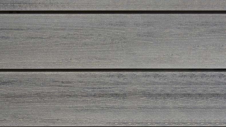 planeo Fassado - Rivestimento di facciata a fasce romboidali WPC grigio grafite XXL 6 m