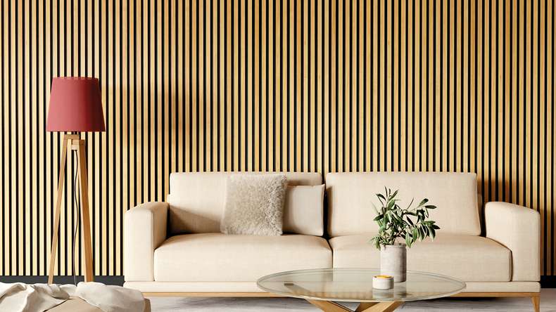 Skaben Pannelli acustici SilentWall Comfort - rovere marrone chiaro - 250 x 30 cm