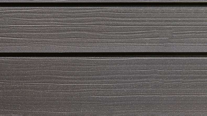 planeo Fassado - Rivestimento facciata a fasce romboidale WPC Prime grigio lava XXL 6 m