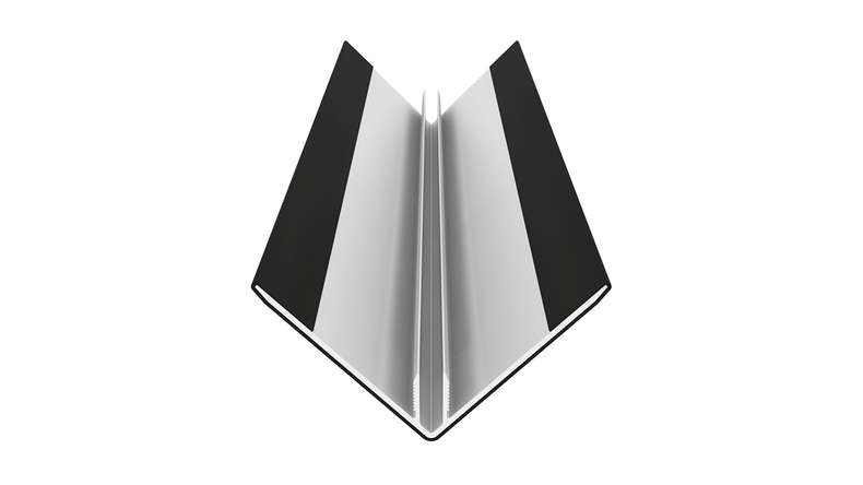 planeo LINEA - Profilo angolare esterno in alluminio CoEx nero 3000 x 66 x 66 mm