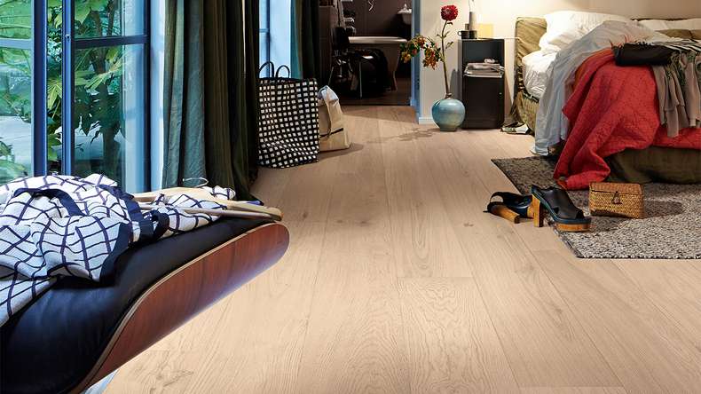MEISTER Lindura pavimento in legno HD 400 - 08937 Rovere crema vivo bianco laccato ultra opaco 2200 x 205 x 11 mm (500214-2200205-08937)